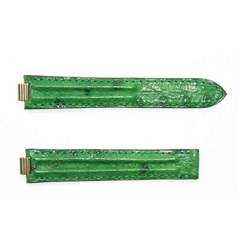   8MM LUG ORIGINAL MUST DE GREEN OSTRICH LEATHER F.C WATCH STRAP  