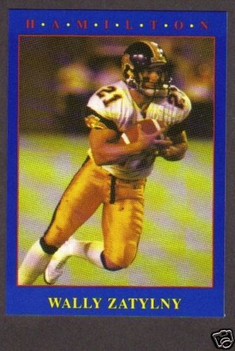 1990 JOGO CFL Football Wally Zatylny #19 Tiger Cats  