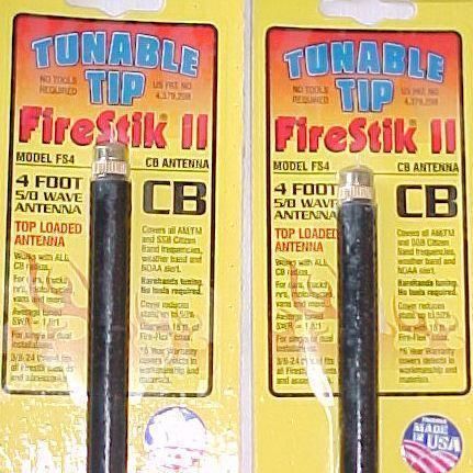 BLACK Firestik II FS4 B 4 Easy Tune CB Antenna NEW  