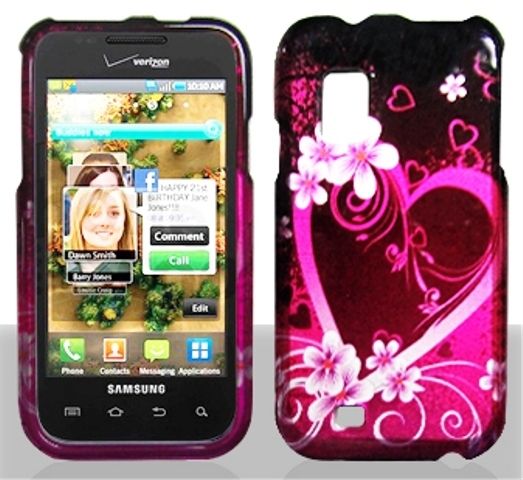   Showcase SCH i500 PURPLE LOVE Faceplate Protector Cellphone Hard Case