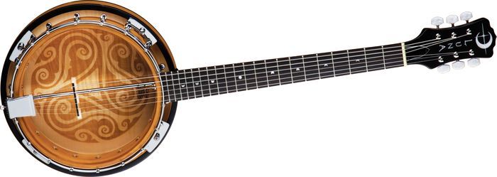 BRAND NEW LUNA MODEL BGBCEL6 CELTIC 6 STRING BANJO  GUITJO BANJITAR 