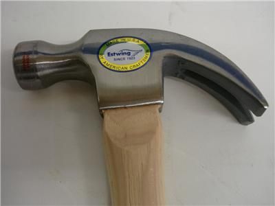 NEW ESTWING #1016C 16oz STRAIGHT CLAW HAMMER 12 WOOD HANDLE SMOOTH 