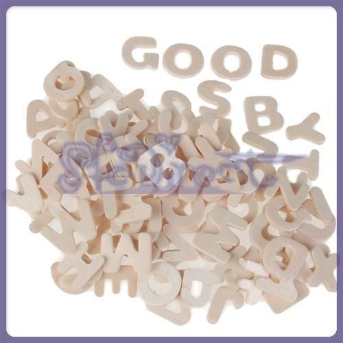 Kid DIFFERENT Letters Wooden Tiles SCRABBLE Craft 104pc  