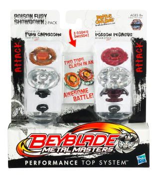 Beyblade Metal Fusion Poison Fury Showdown 2 Pack B 112  