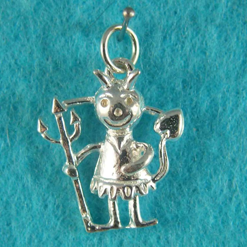 Little Devil / Little Imp Sterling Silver Charms  