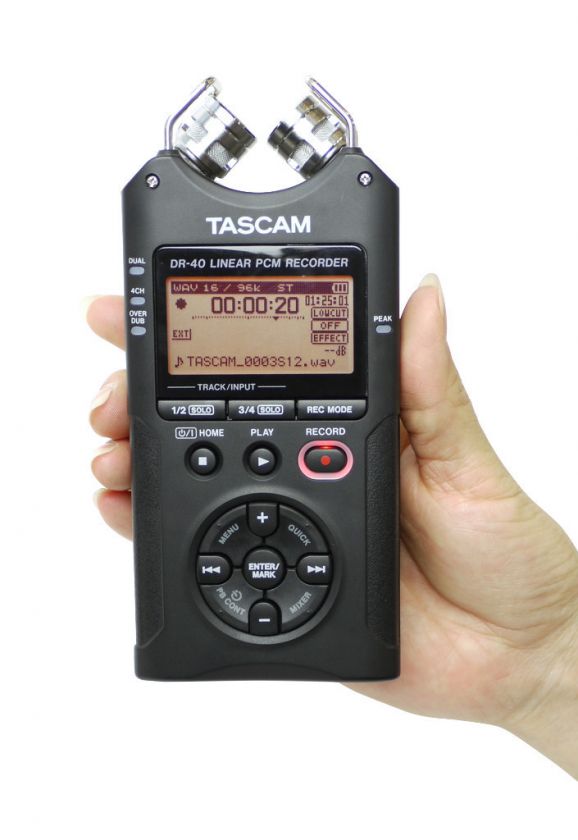   40 4 Track Handheld Digital Audio Recorder with XLR Inputs IN STOCK