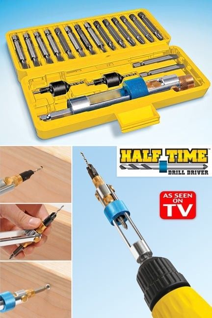 Half Time Drill bit Driver flip and drive with drill bit set swivel 