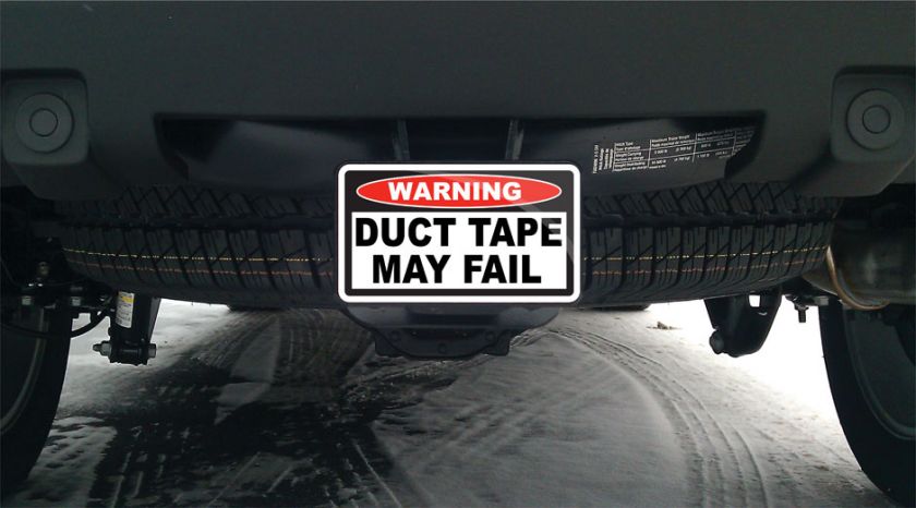 Duct Tape May Fail Hitch Cover Duramax 2500 3500 HD 4x4  