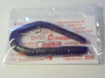 KELLY WEEDLESS BASS CRAWLER   PURPLE WILD GRAPE   DOZEN  