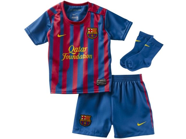 JBARC29 FC Barcelona Nike infants kit   2011 2012 kids shirt 