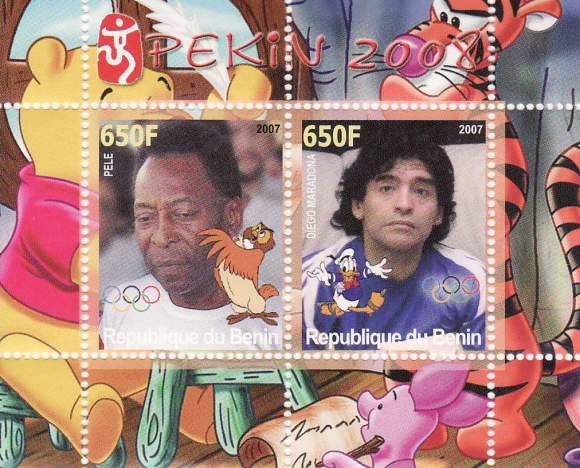 Soccer & Olympics   Mint Sheet of 2 Stamps   SV0106  