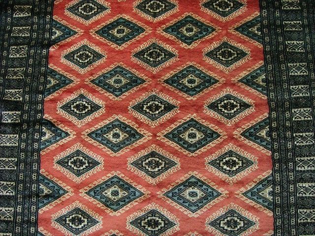 COPPER JALDAR HAND KNOTTED RUG MAT CARPET SILK WOOL 6X4  