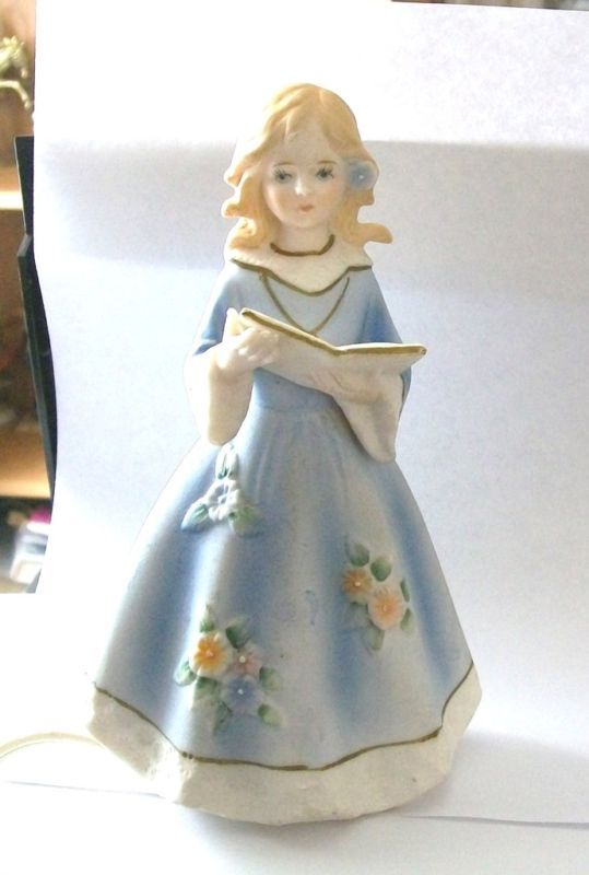 Porcelain Girl Portable Lamp Underwriters Laboratory 50  