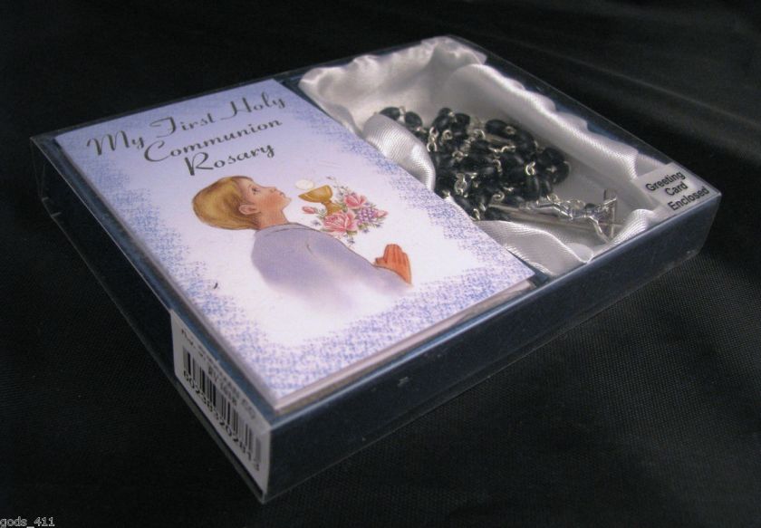   Boys Rosary + Greeting Card Gift Set RY103B 602383202813  