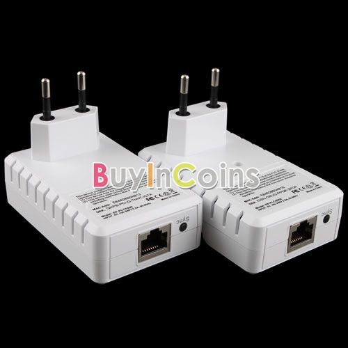 2X High Speed 200Mbps Ethernet Network Extender Over Homeplug 