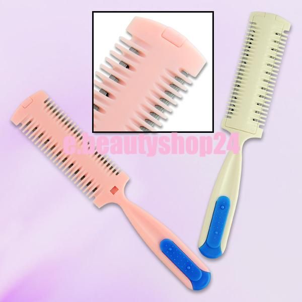 Double edged Home Salon Safe Hair Cut Trimmer Razor Comb  