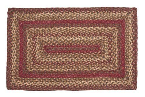 IHF Country Jute Braided Rectangle Area/Accent Rug for sale Cinnamon 