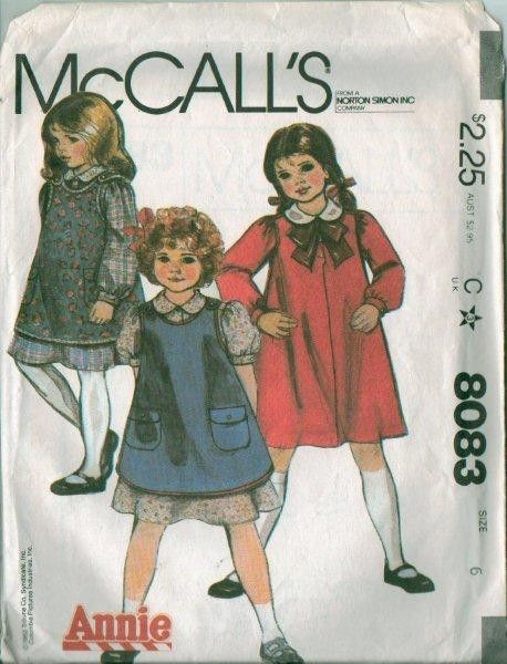   Orphan Annie Costume Sewing Pattern Annies Children Girls  