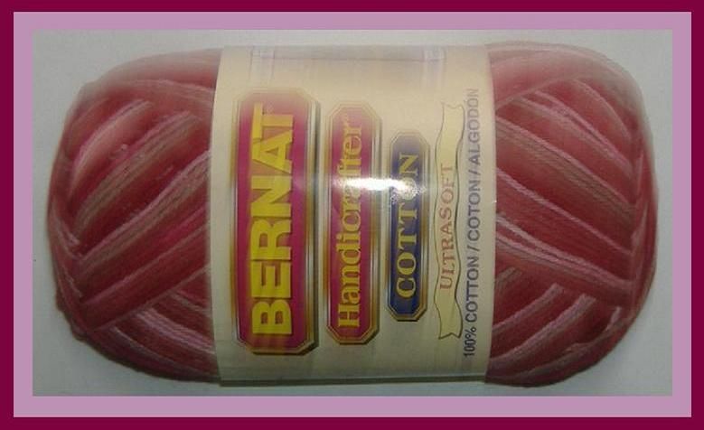 BIG BALL Bernat COTTON Knitting~Crochet Yarn~DAMASK  