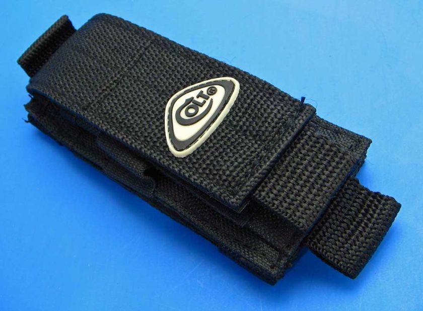 Colt Black nylon Folding Knife / Flashlight Adjustable Pouch sheath up 