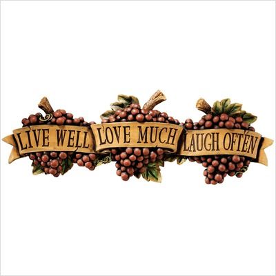 Design Toscano Live Love Laugh Wall Sculpture AH240004 846092005604 