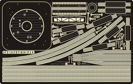 Alliance Model Works 1700 Railroad Tracks and Turn Table Pack NW70013 