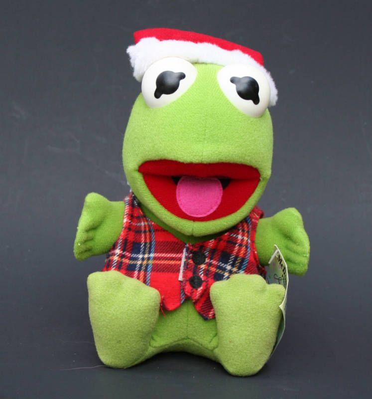 Baby Kermit Xmas Plush McDonalds Muppets Vintage CUTE  