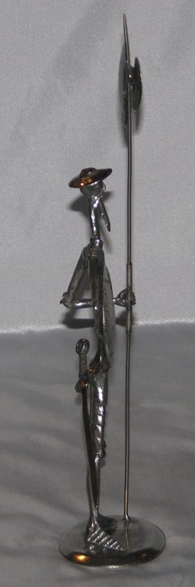 NEW Small Don Quichotte with Shield Pewter Michel Laude  