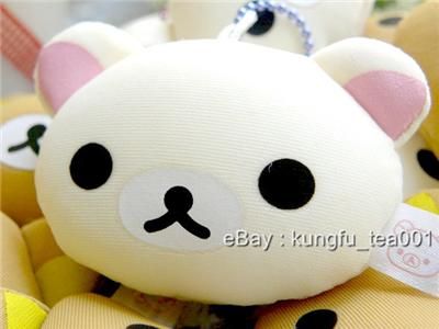 1pcs Korilakkuma Relax Bear Bean Bag Mascot Pendant Toy  