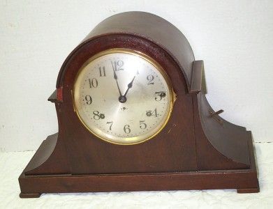   Antique Seth Thomas 4 Bell Sonora Chime Mahogany Mantel Clock WORKS