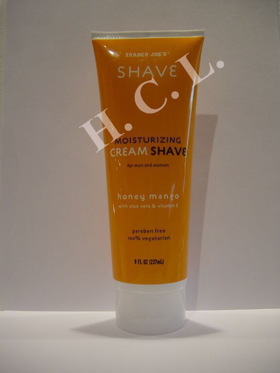 Trader Joes SHAVE Moisturizing Honey Mango Cream  