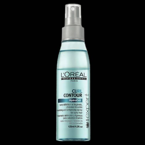 Apply Curl Contour Spray to wet/dry hair and style as desired .