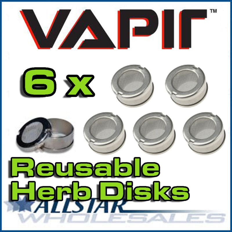 VAPIR ONE SPARE REUSABLE EMPTY HERB DISKS VAPORMATIC  