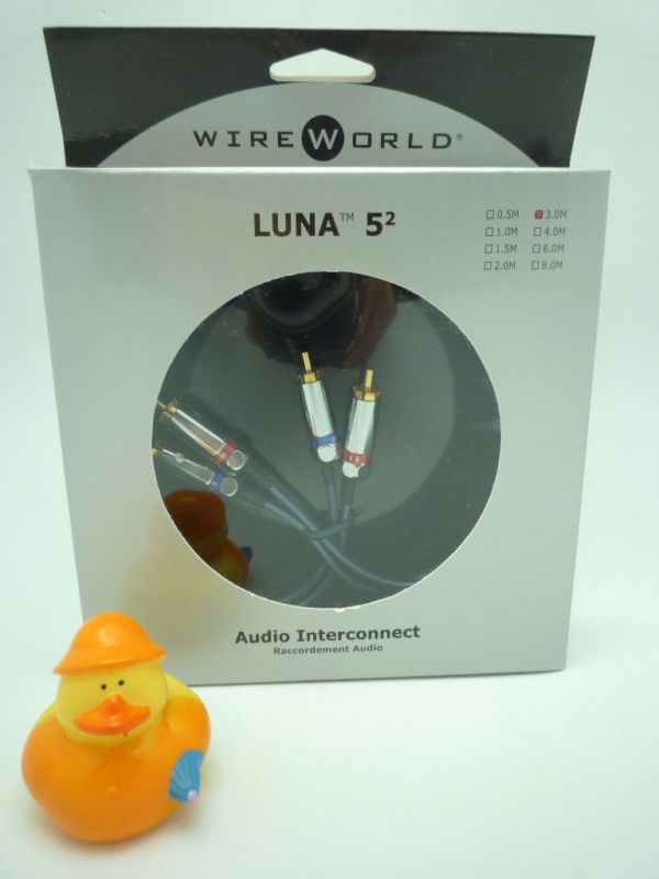 Wire World Luna 5.2 Audio Interconnect cables 3 meter  