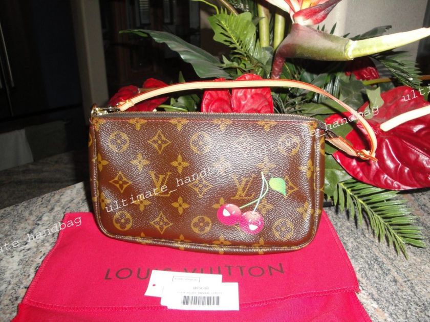 AUTH LOUIS VUITTON CERISES CHERRY POCHETTE MINT  