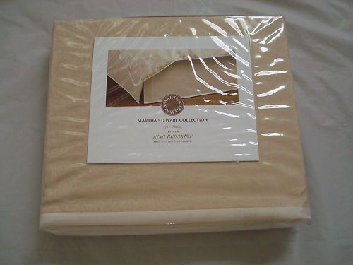 Martha Stewart Ikebana King Bedskirt Jacquard Wheat  