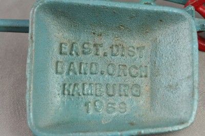 Vintage Toy Cast Iron Wheelbarrow Hamburg Band 1959  